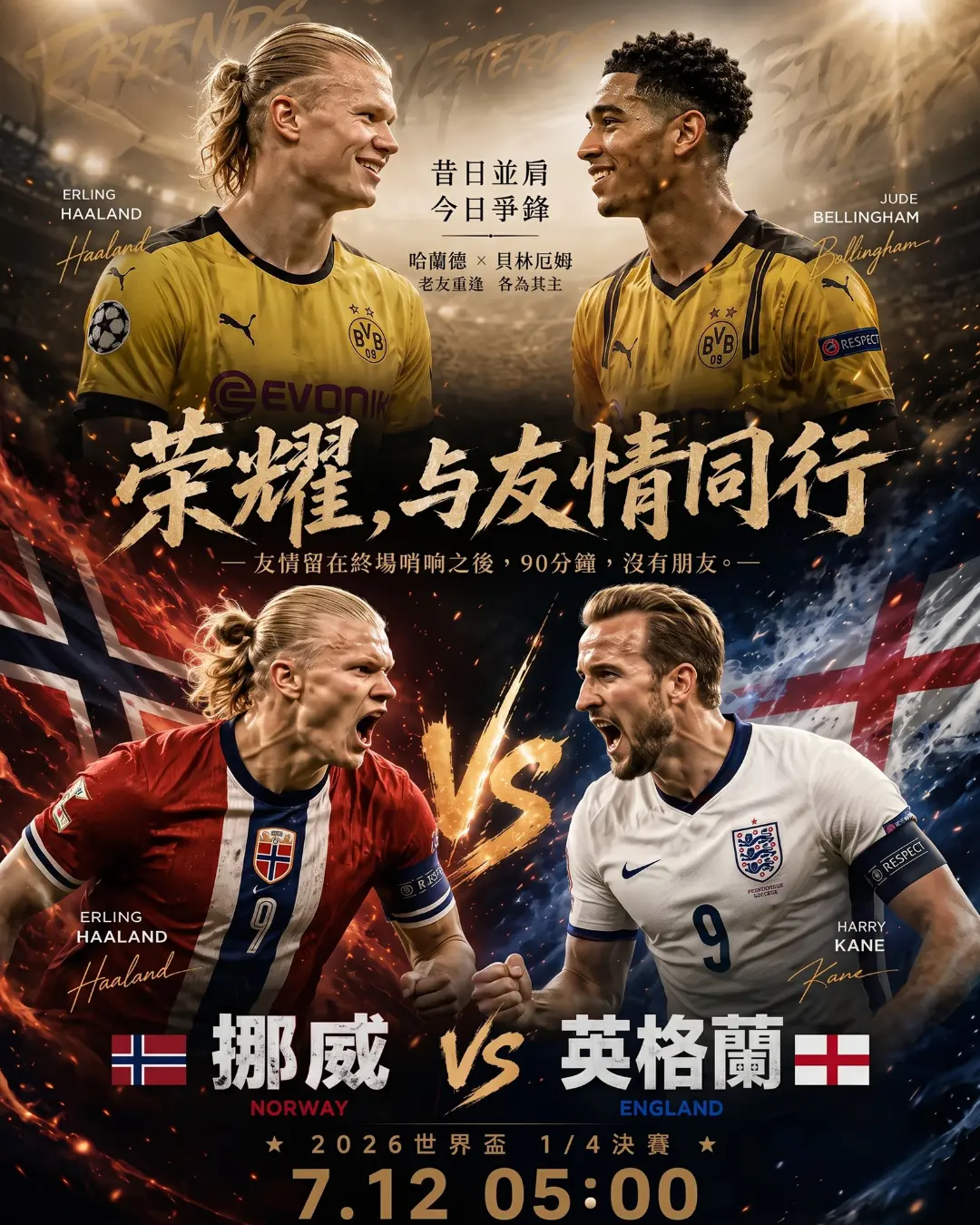 2026worldcup7月12號世界杯足球賽8強賽挪威VS英格蘭i88ts.com賽前預測分析